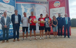 Vice champions de France en double  mixte