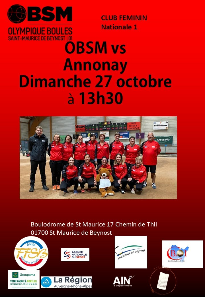 club féminin vs Annonay