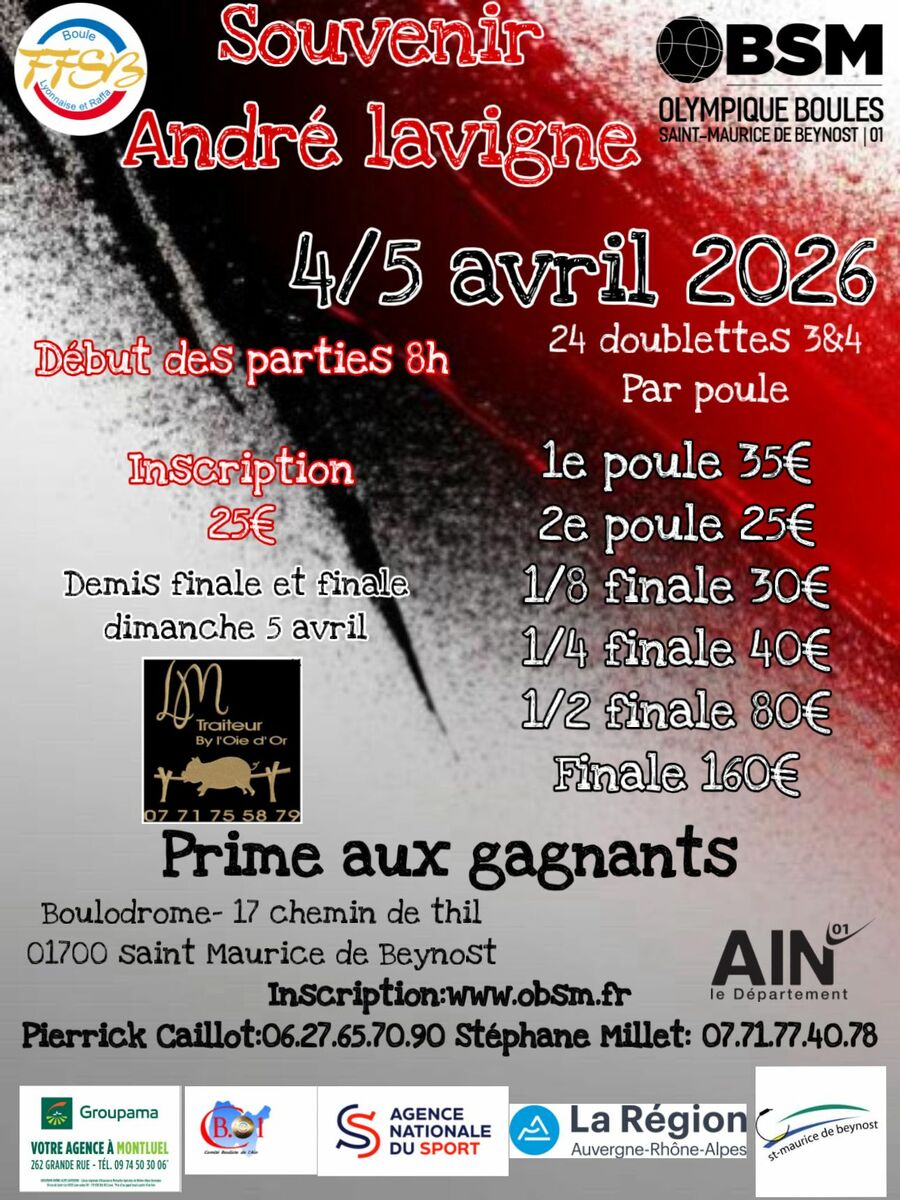 Souvenir André Lavigne 24 d 3&4